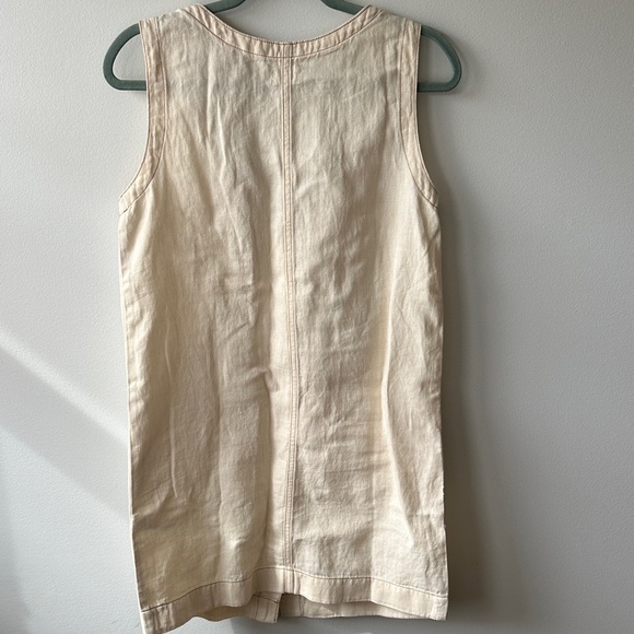 Faherty Cream Sleeveless Button-Down Dress NWT - Picture 5 of 5